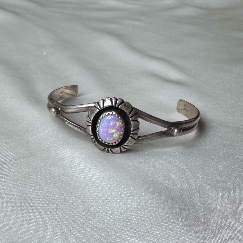 VTG • Chester Benally Opal & Silver Cuff